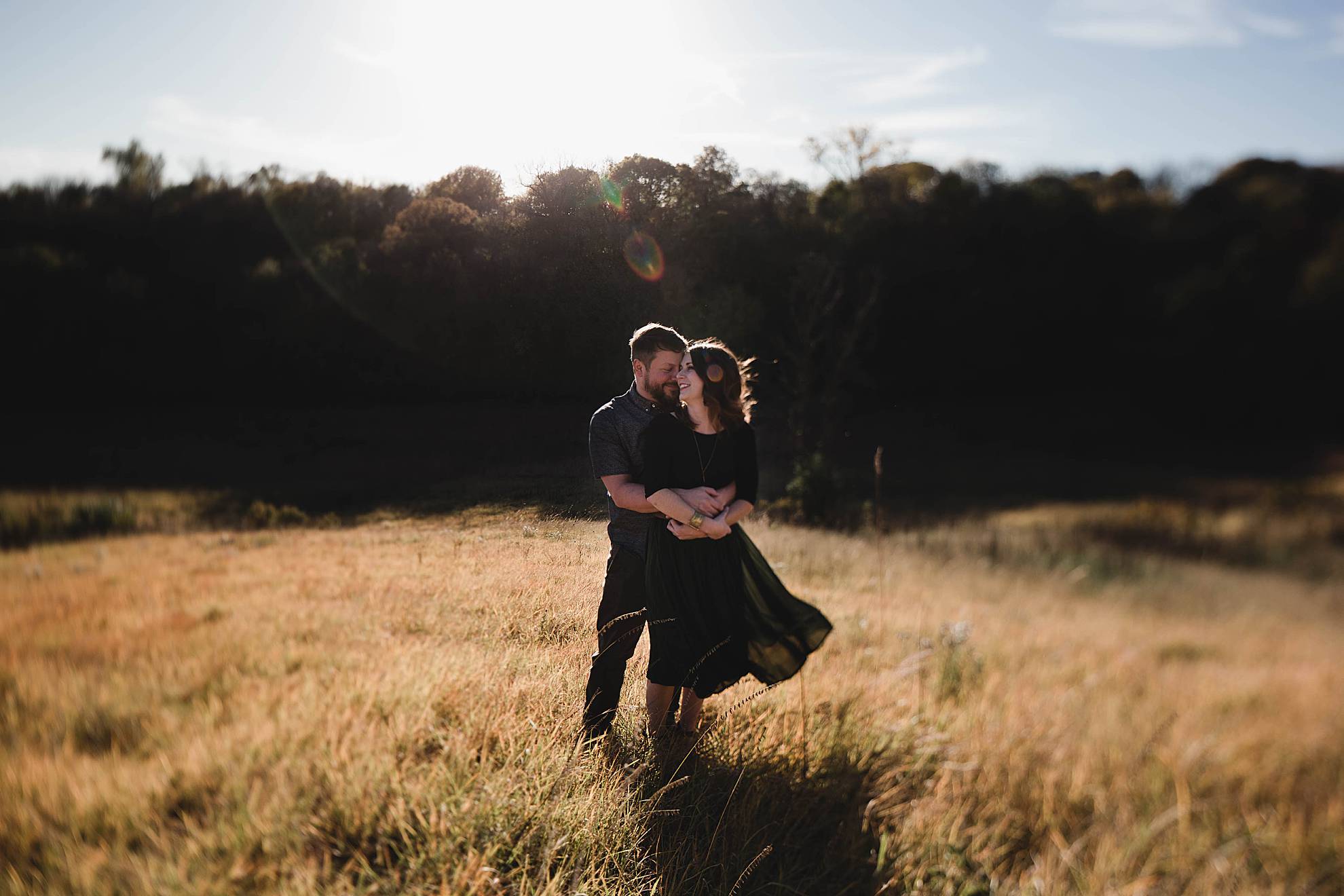 omaha engagement session at neale woods