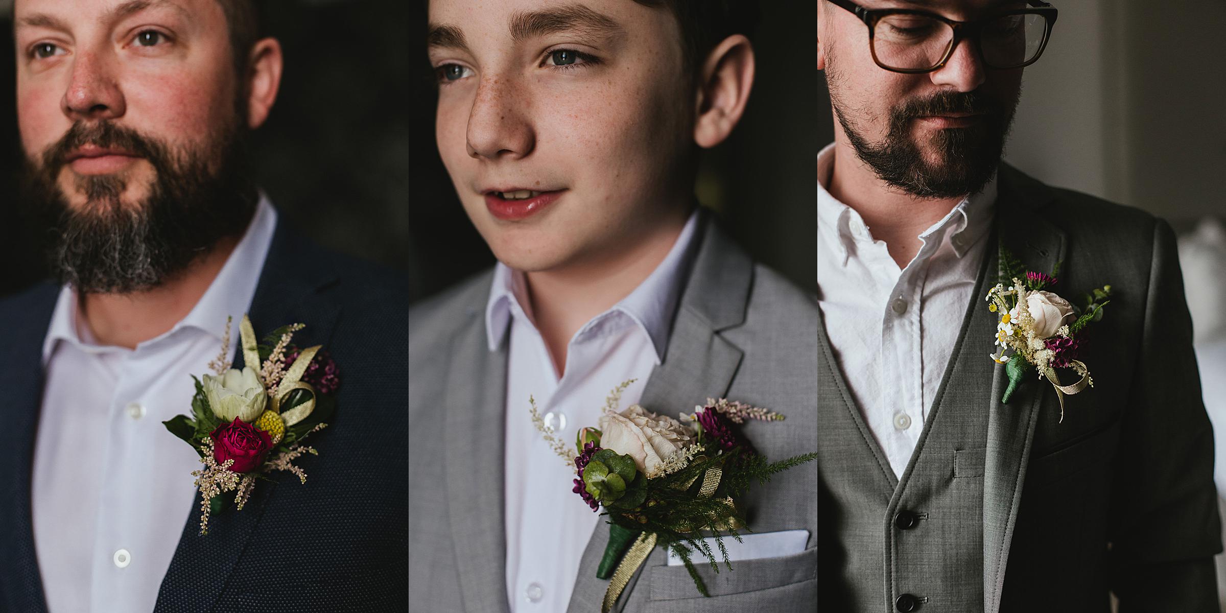 Omaha Wedding; Boutonnière Details; Photographed by Juliana Montane Photography