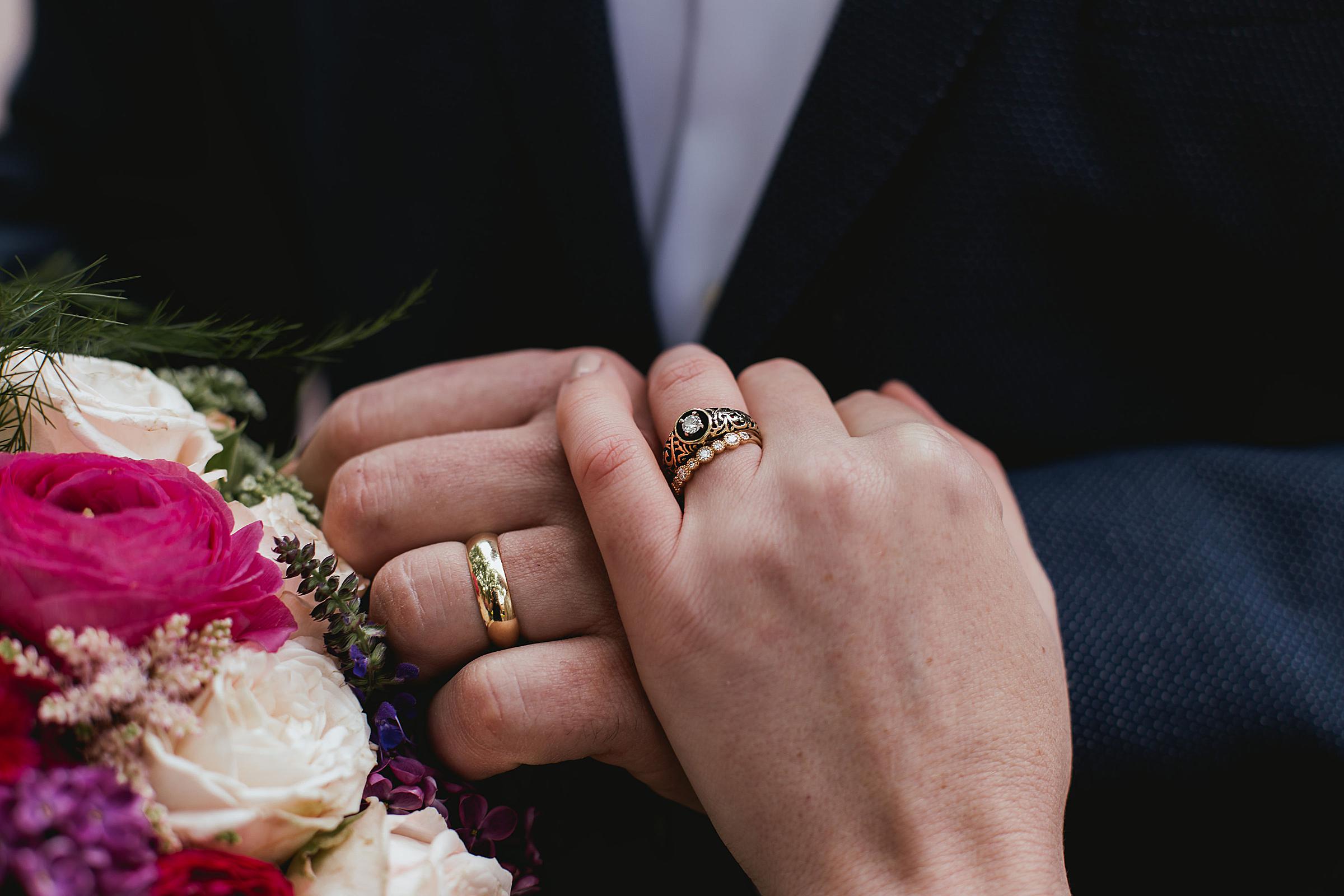 Omaha Wedding; Ring Details; Florals by One & Only; Photographed by Juliana Montane Photography