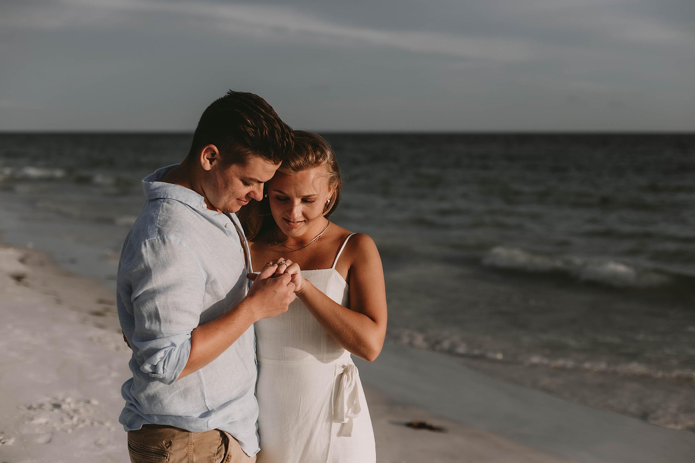 surprise proposal on Longboat Key, Florida