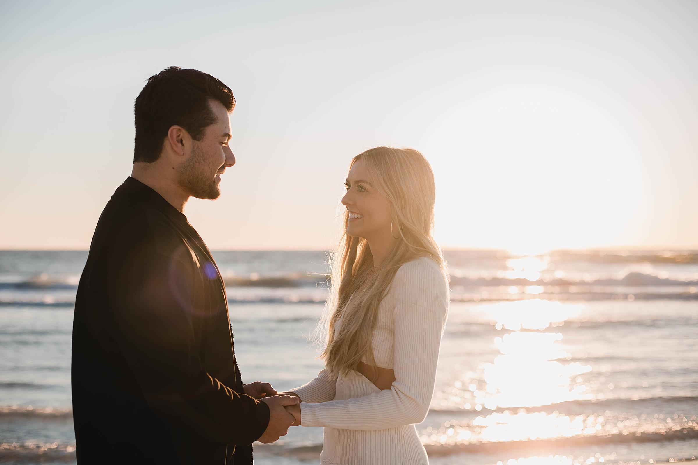 lido beach engagement photos after surprise proposal