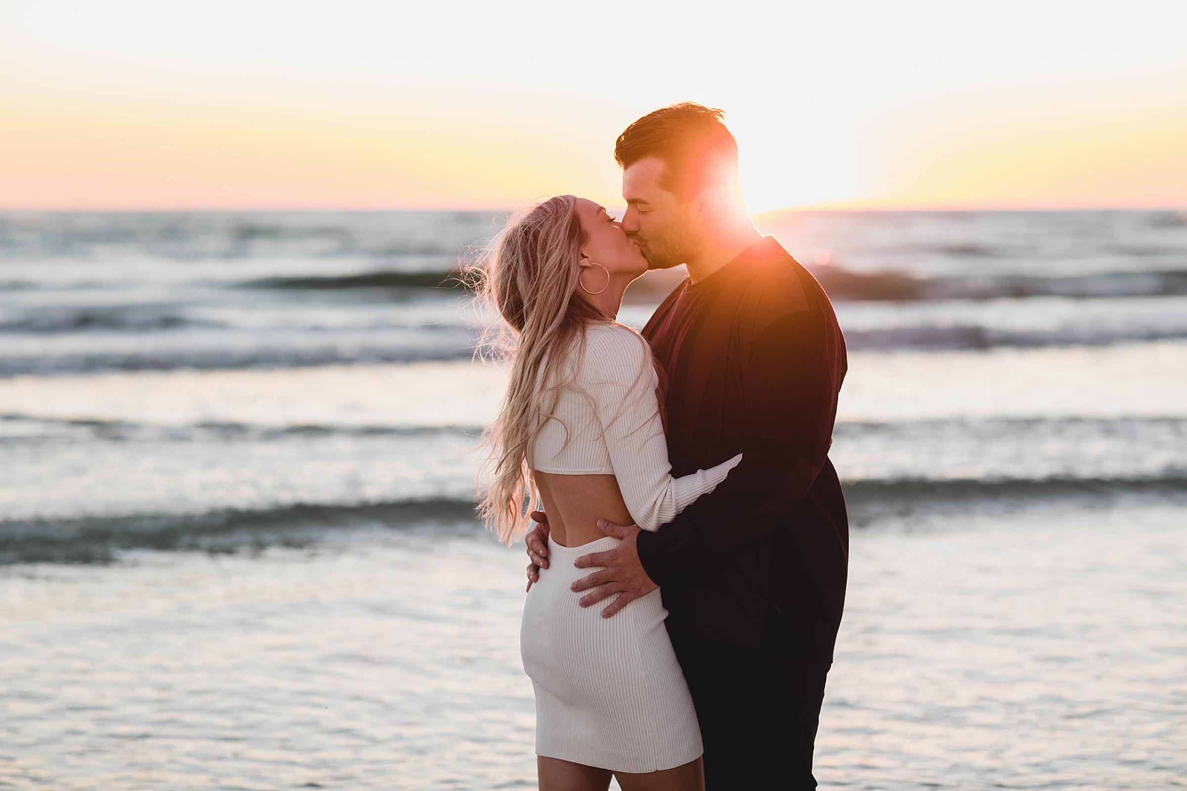 lido beach engagement photos after surprise proposal