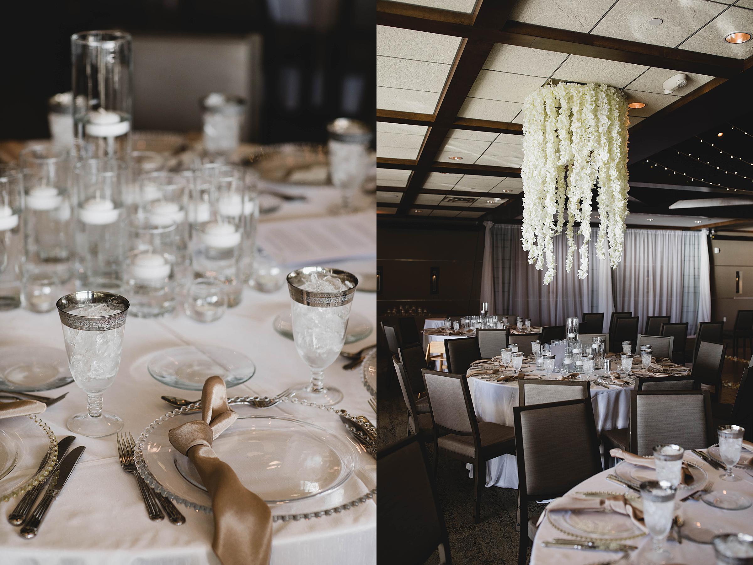 table details at selby gardens wedding in the ballroom, photographed by Juliana Montane Photography