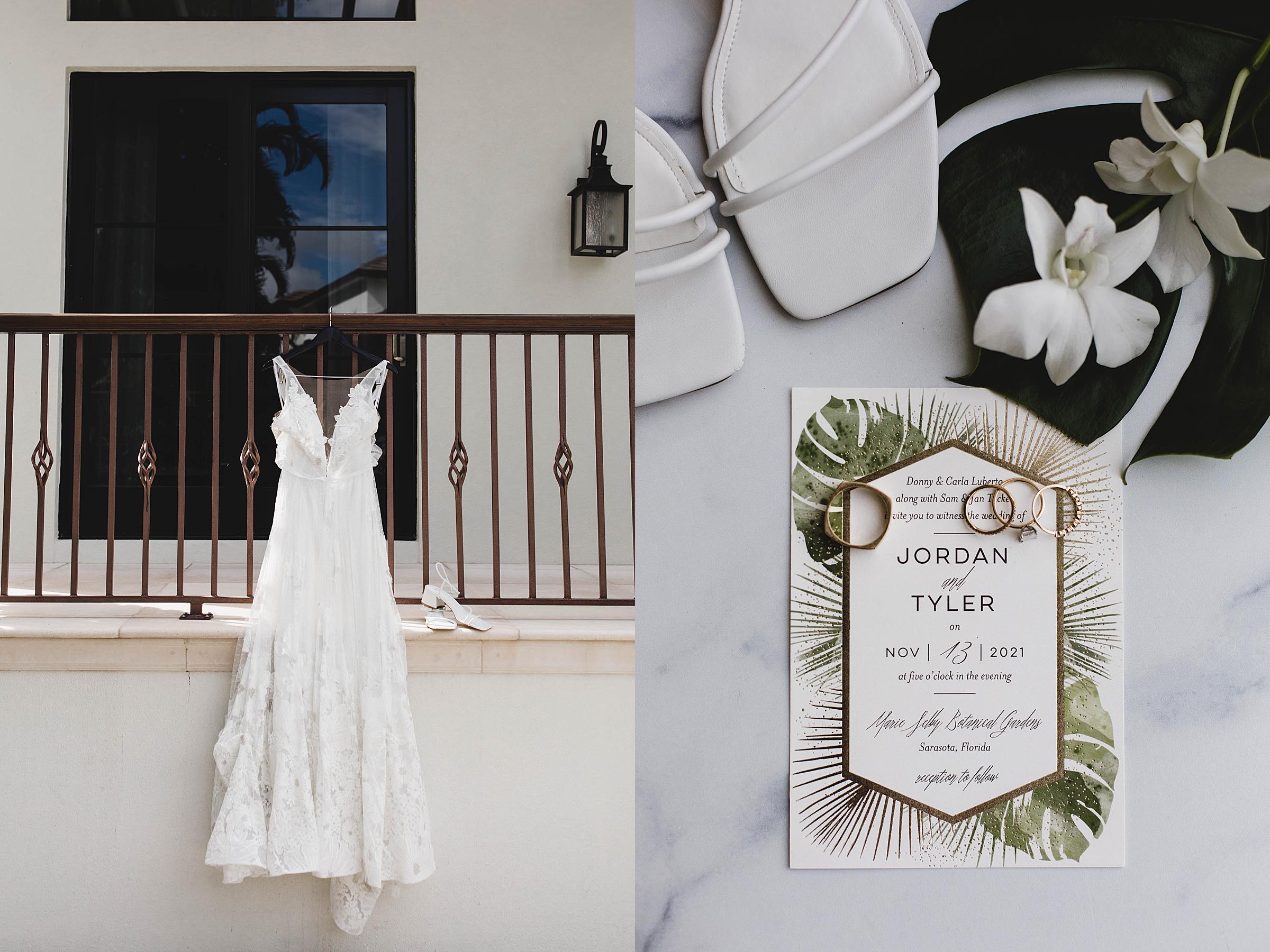bridal details at selby gardens wedding, juliana montane photography, bride dress