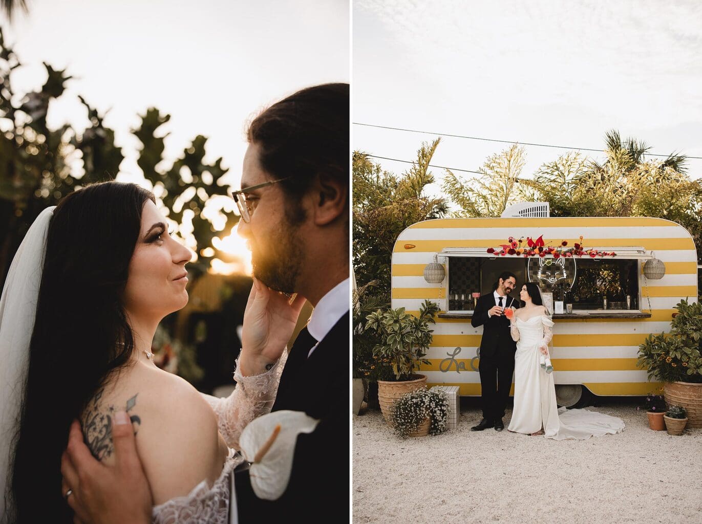 Bride & Groom photos at Wedding at The Fox Mercantile in Bradenton Florida photographed by Juliana Montane Photography